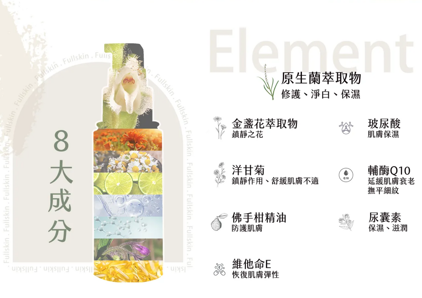 台灣Fullskin新原生蘭修護精華乳(30ml)