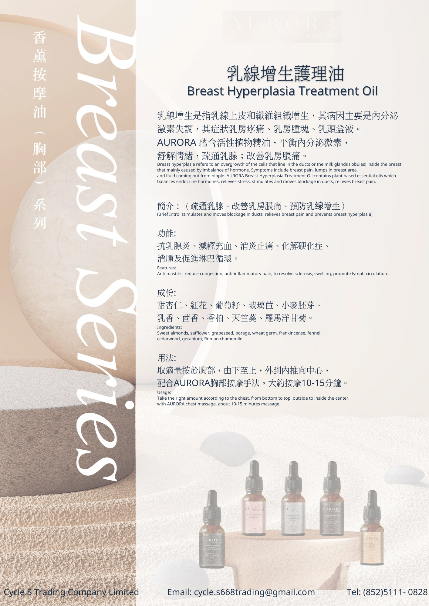 乳線增生護理油 Breast Hyperplasia Treatment Oil