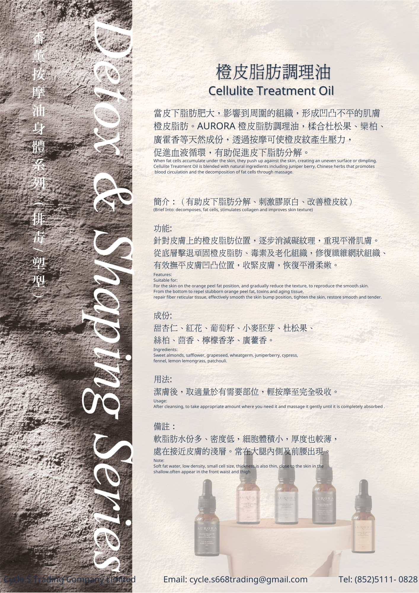 橙皮脂肪調理油 Cellulite Treatment Oil