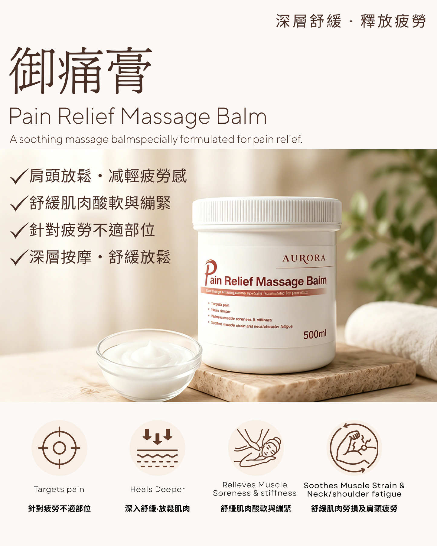 御痛膏|Pain Relief Massage Balm
